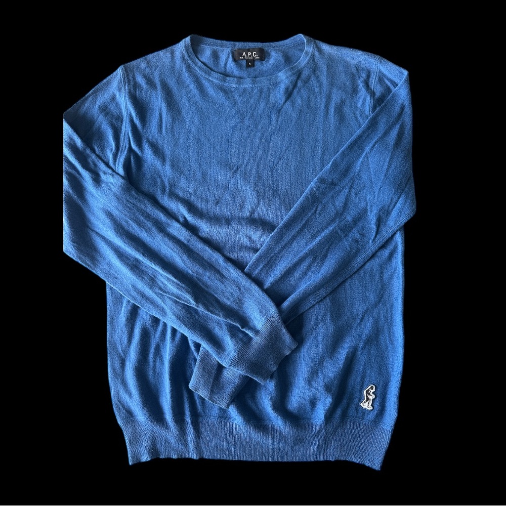 MENS APC COTTON CASHMERE SWEATER SMALL